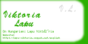 viktoria lapu business card